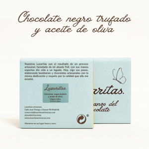 Lazarita chocolate negro trufado y aceite de oliva