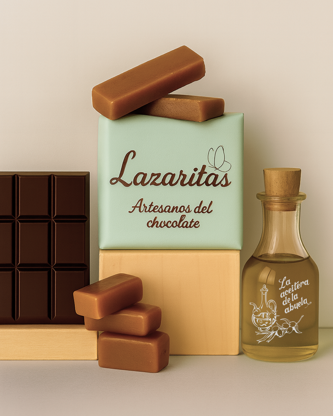 Lazarita de chocolate negro y caramelo - Imagen 3